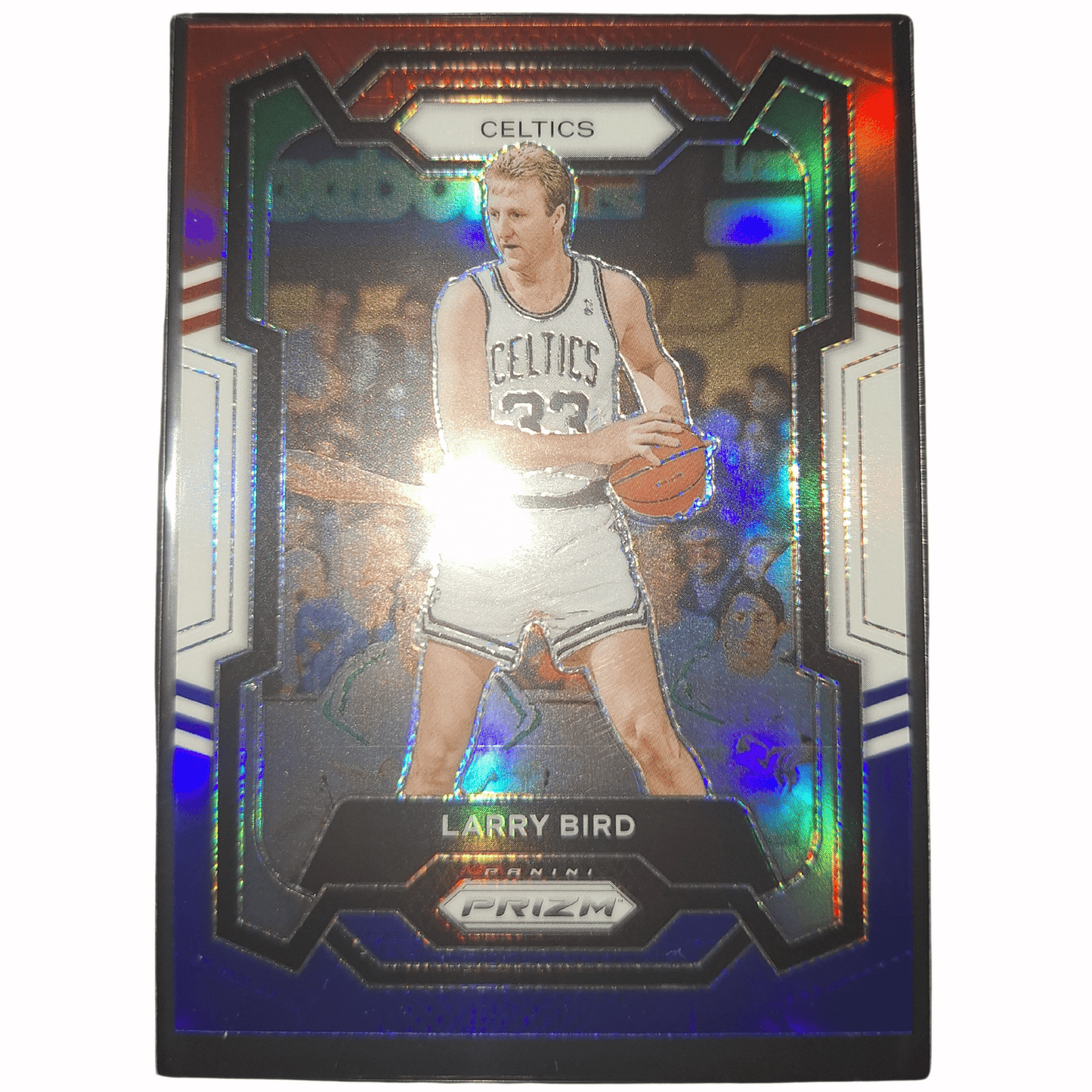 2023-24 Panini Prizm NBA Larry Bird #189 RWB Red White Blue Boston Celtics Basketball Card
