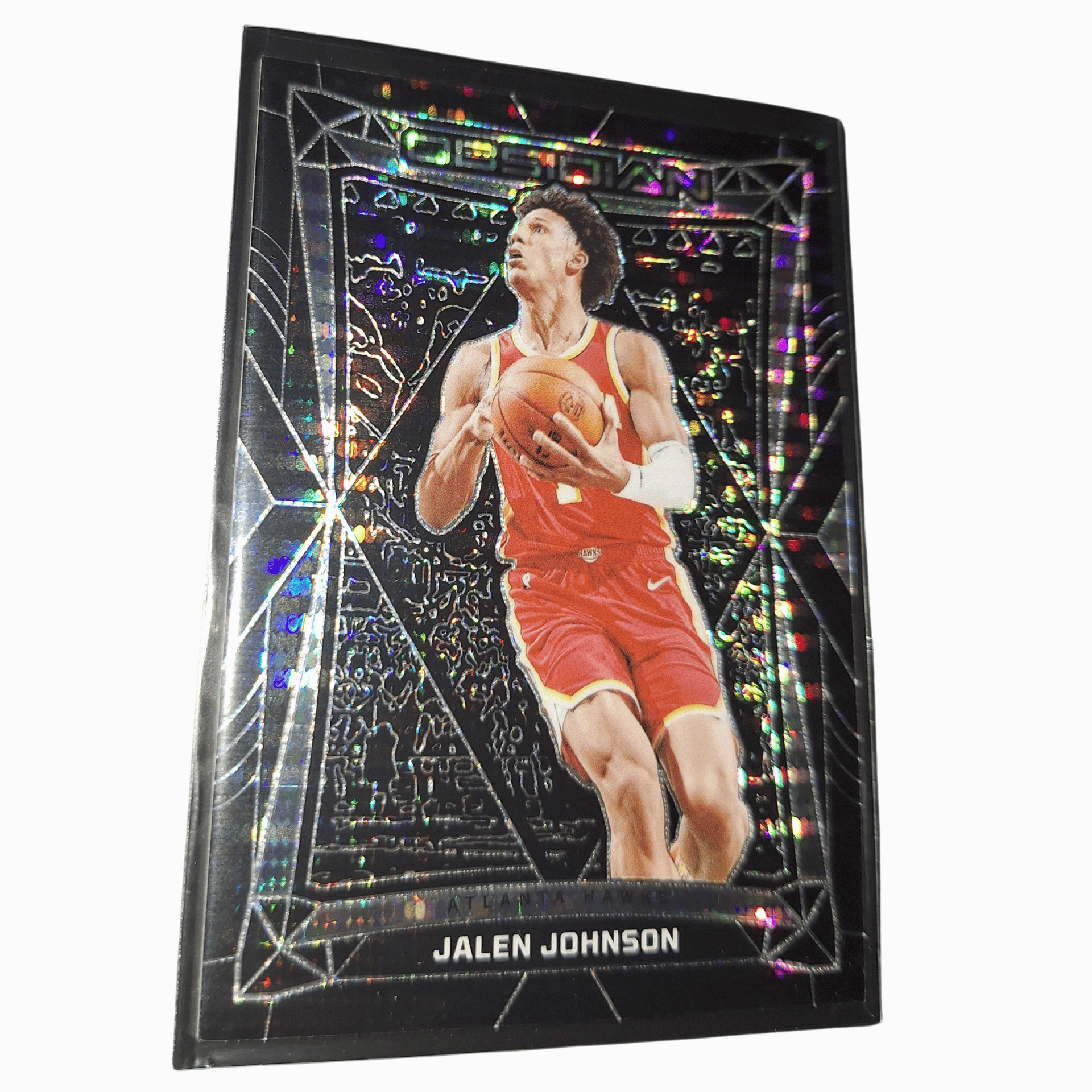 2023-24 Panini Obsidian NBA Jalen Johnson #34 Electric Etch Holo