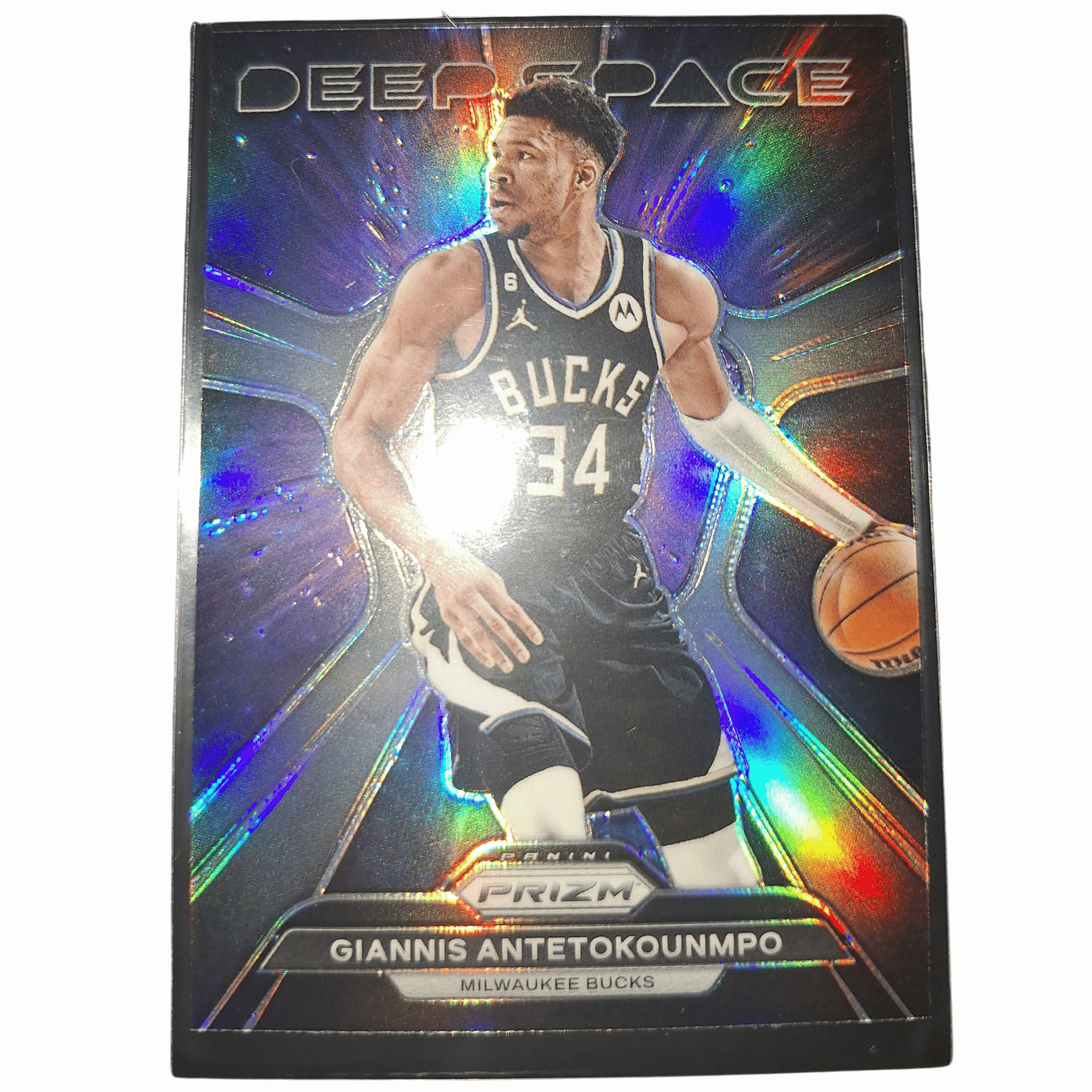 2023-24 Panini Prizm NBA Giannis Antetokounmpo #9 Silver Deep