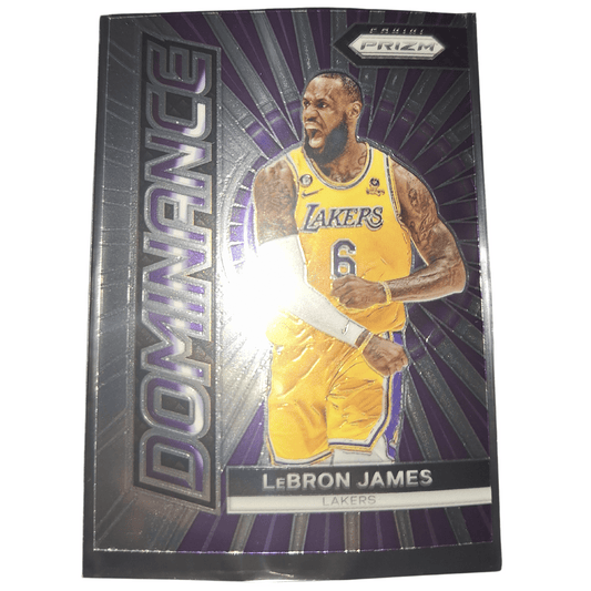 2023-24 Panini Prizm NBA LeBron James #3 Dominance Los Angeles Lakers Basketball Card
